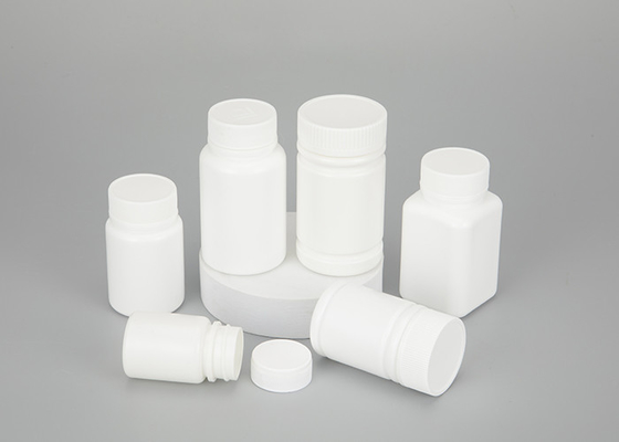Botol Pil Plastik Screw Cap 60ml 120ml Putih Untuk Bahan Kimia Obat