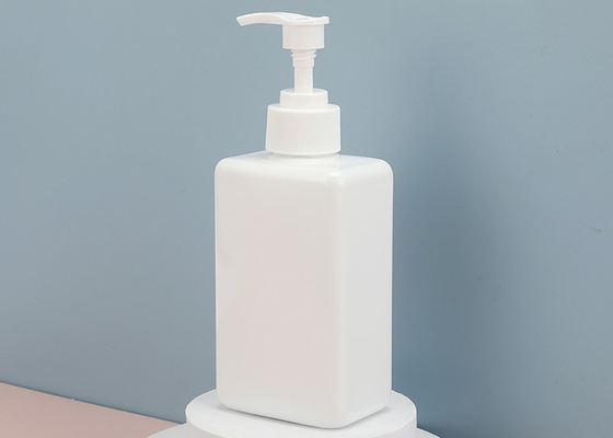 Wadah Pet Lotion Plastik Kustom White Squeeze 330ml Shampoo Botol Pompa Pengap