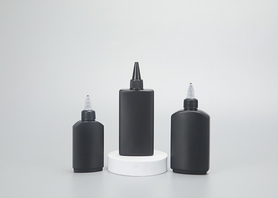 60 120 Ml Hitam Pet Plastik Botol Tinta Tato Squeeze Twist Top Cap Botol Aplikator Minyak