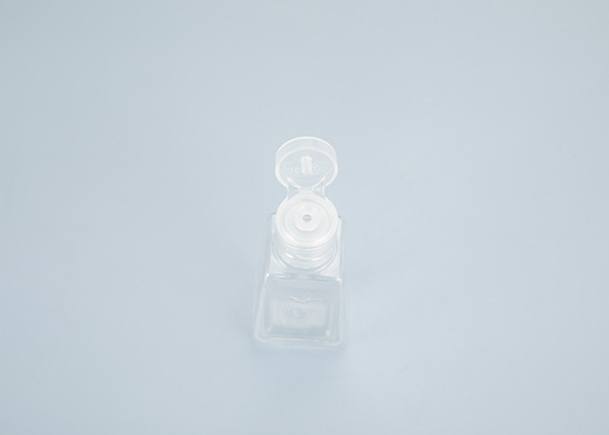 30ml PET Botol Gel Pembersih Tangan Antibakteri Kecil Dengan Gel Silikon Trapesium