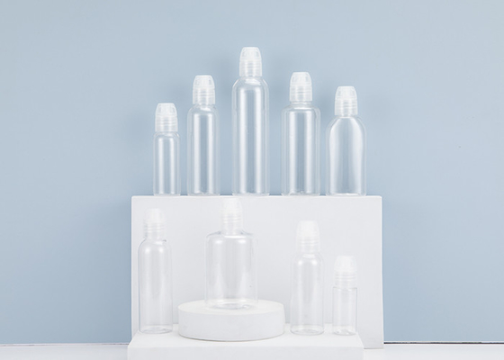 Flip Cap Wadah Botol Plastik Kosong Dengan Clamshell Travel Small