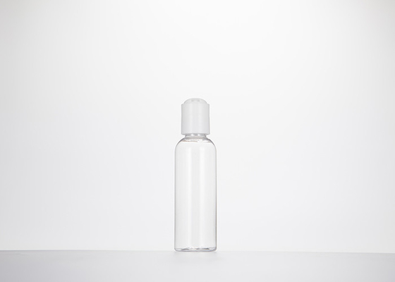 0.5oz 1oz 2oz 3oz 4oz Cosmo Round Botol Plastik PET Bening Dengan Tutup Cakram Tekan