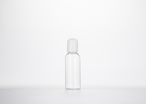 0.5oz 1oz 2oz 3oz 4oz Cosmo Round Botol Plastik PET Bening Dengan Tutup Cakram Tekan