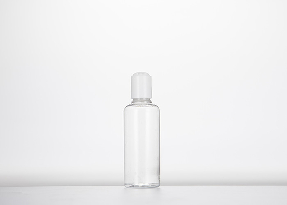 0.5oz 1oz 2oz 3oz 4oz Cosmo Round Botol Plastik PET Bening Dengan Tutup Cakram Tekan