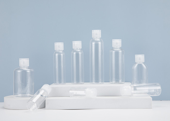 1oz 2oz 3oz 4oz Wadah Botol Transparan PET Plastik Kosong dengan Tutup Flip