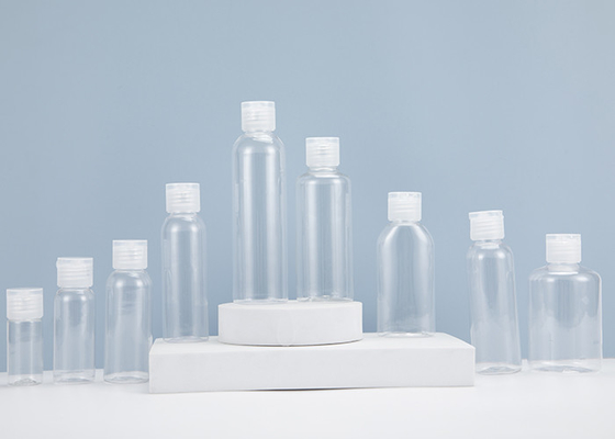 1oz 2oz 3oz 4oz Wadah Botol Transparan PET Plastik Kosong dengan Tutup Flip