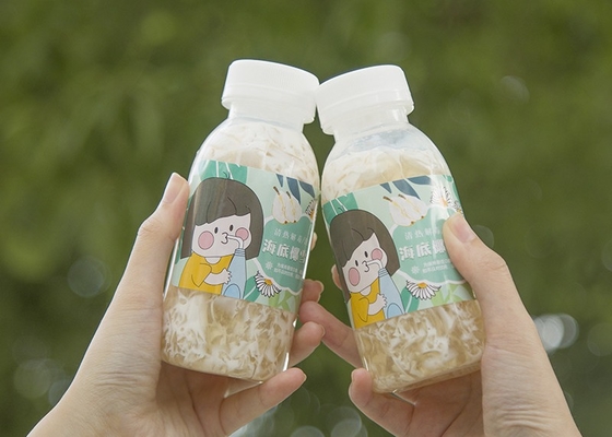 400ml 14oz Botol Teh Susu Kedelai Tahan Panas Botol Jus Plastik Persegi Berair