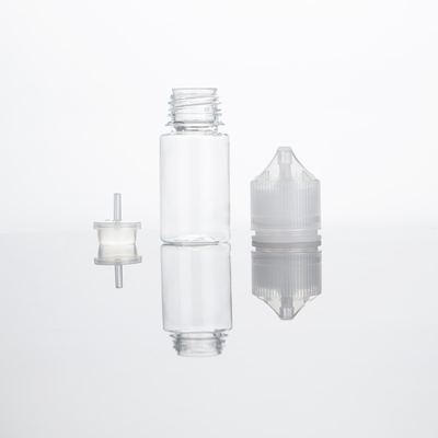 PET 15ml 30ml V3 E Liquid Bottle Anak Tamper Proof Lid Round Liquid Bottles