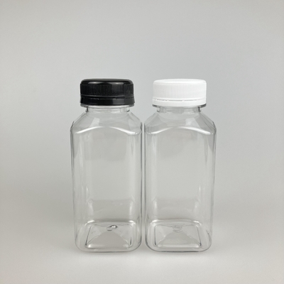 8oz 16oz Clear Plastic Juice Container Square Dengan PP Cap