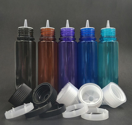 Botol dropper (Hideung Transparan) dapat digunakan kembali, tutup yang aman untuk anak-anak, aplikator ujung dropper mudah