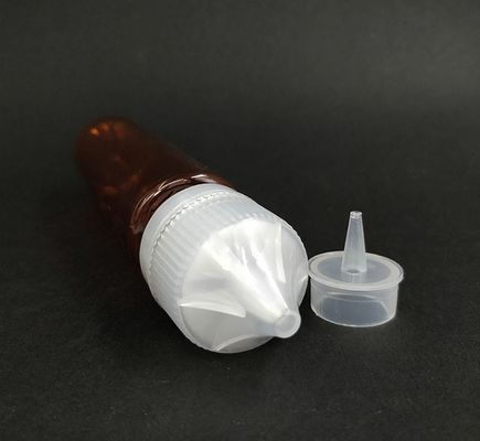 Botol dropper (Hideung Transparan) dapat digunakan kembali, tutup yang aman untuk anak-anak, aplikator ujung dropper mudah