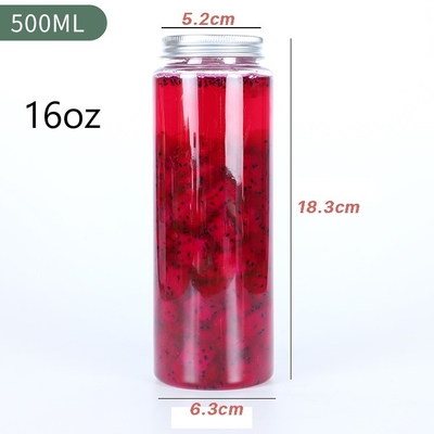 Square Bubble Tea Jugs Screw-on Lid untuk Bubble Tea Distributor di