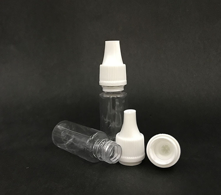 Botol dropper 10ml (Hideung Transparan) dapat digunakan kembali, tutup yang aman untuk anak