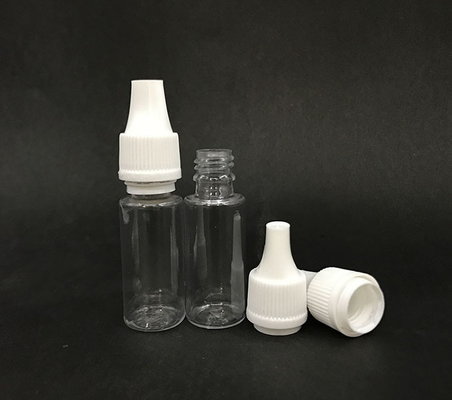 Botol dropper 10ml (Hideung Transparan) dapat digunakan kembali, tutup yang aman untuk anak