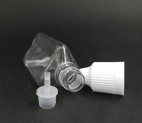 Botol Plastik Bentuk Segitiga 30ml PET Dengan Ujung Dropper