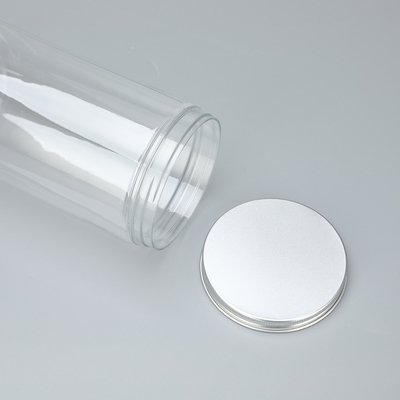 Kontainer Botol Plastik yang Bisa Disesuaikan Tanpa Bau Dengan Tutup Aluminium
