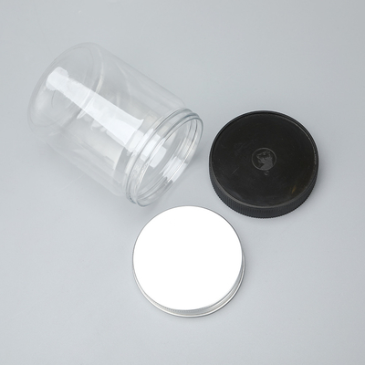 Custom Printing Plastic Jar Container Diameter 65mm dan Bahan Yang Lama