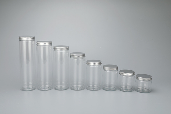 Custom Printing Plastic Jar Container Diameter 65mm dan Bahan Yang Lama