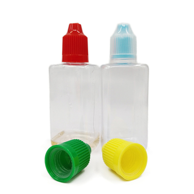 Botol plastik 50 ml Bahan PET Botol persegi