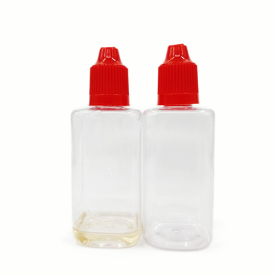 Botol plastik 50 ml Bahan PET Botol persegi