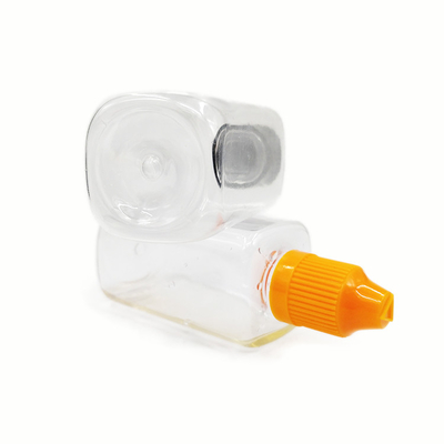 Botol plastik 50 ml Bahan PET Botol persegi