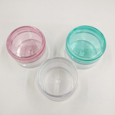 Mini 3 ml 5 g wadah plastik Cosmetic Sampler Jar wajah krim mata kemasan 5 ml botol kosmetik Dengan Tutup Berwarna