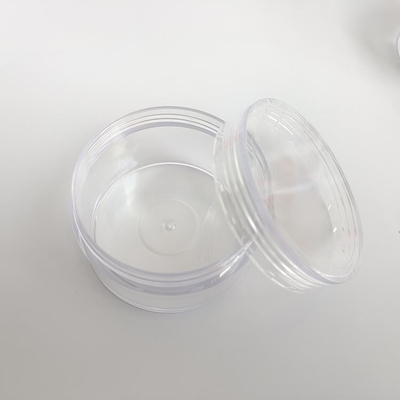 permukaan halus Plastik Cosmetic Jar dengan Logo Disesuaikan dan Tekanan Sensitif Gasket
