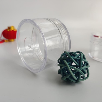 permukaan halus Plastik Cosmetic Jar dengan Logo Disesuaikan dan Tekanan Sensitif Gasket
