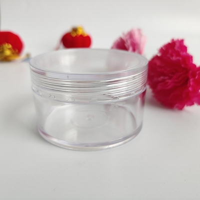 permukaan halus Plastik Cosmetic Jar dengan Logo Disesuaikan dan Tekanan Sensitif Gasket