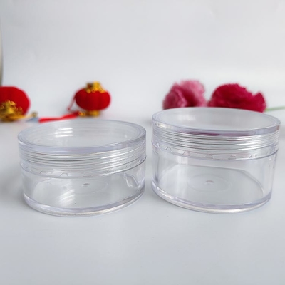 permukaan halus Plastik Cosmetic Jar dengan Logo Disesuaikan dan Tekanan Sensitif Gasket