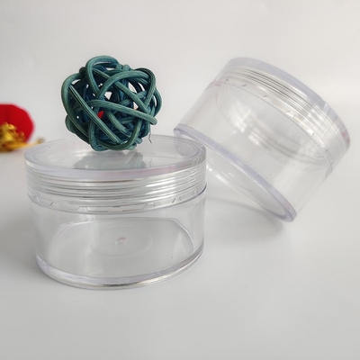permukaan halus Plastik Cosmetic Jar dengan Logo Disesuaikan dan Tekanan Sensitif Gasket