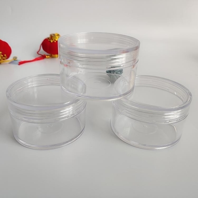 permukaan halus Plastik Cosmetic Jar dengan Logo Disesuaikan dan Tekanan Sensitif Gasket