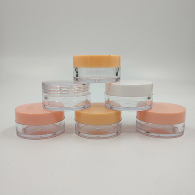 Plastic Cosmetic Jar 10ml 15ml 30ml 60ml 80ml 100ml 120ml 150ml Permukaan halus