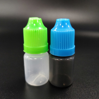 Botol dropper plastik dengan tutup sekrup untuk penyimpanan cairan yang aman dan aman