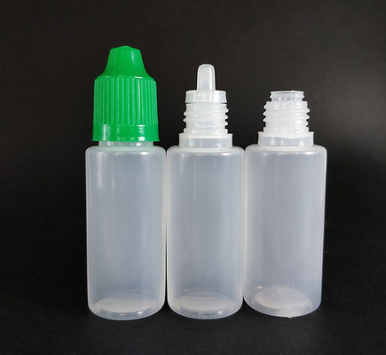 Botol dropper plastik yang dapat mendistribusikan cairan dengan permukaan halus