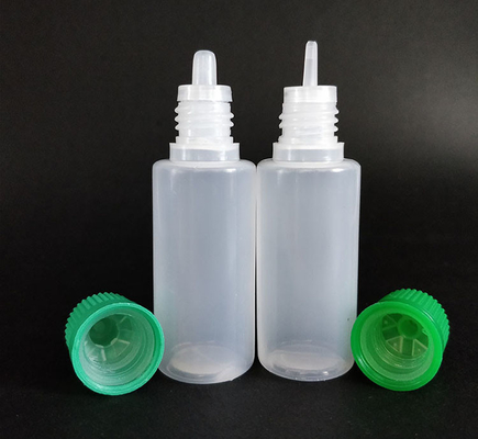Botol dropper plastik yang dapat mendistribusikan cairan dengan permukaan halus