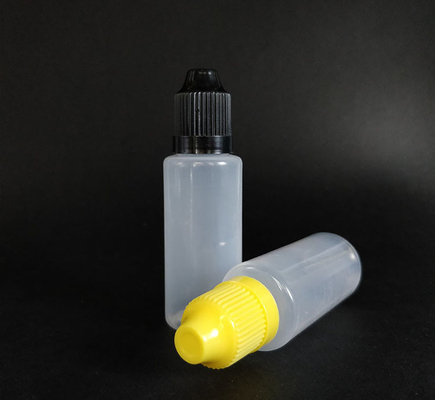 Sesuaikan botol dropper plastik dalam warna hitam transparan dengan tutup sekrup