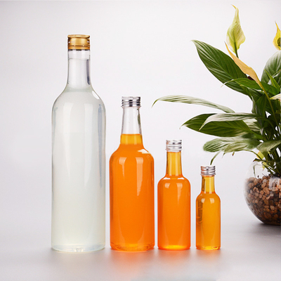 Custom 200Ml transparan bulat kosong plastik minuman keras anggur wiski vodka tequila botol dengan tutup