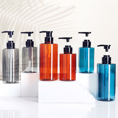Pencetakan layar Botol lotion plastik dengan penutupan flip-top dan tutup UV electroplated