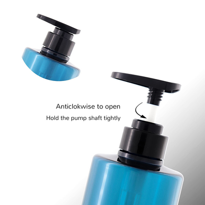 Botol lotion plastik putih yang dapat disesuaikan dengan bodi PET dan warna botol