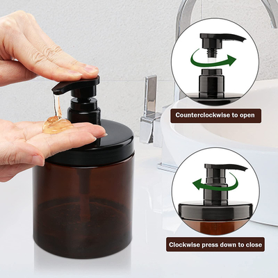 Kontainer krim polimer ringan dan kokoh dengan penutupan flip-top