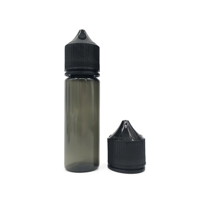 Botol dropper PET cair 50 ml yang bisa dipencet dengan tutup hitam atau putih/ tutup