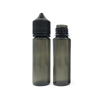 Botol dropper PET cair 50 ml yang bisa dipencet dengan tutup hitam atau putih/ tutup
