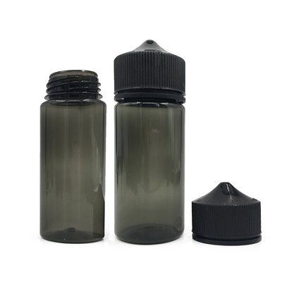 120 ml botol dropper minyak yang jelas dengan dropper hitam/putih