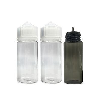120 ml botol dropper minyak yang jelas dengan dropper hitam/putih