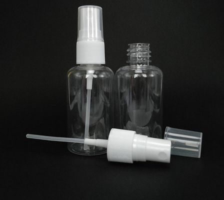 Kapasitas tinggi 100ml 120ml 150ml 200ml 250ml 500ml bening putih Amber biru PET plastik kemasan kosmetik botol semprot