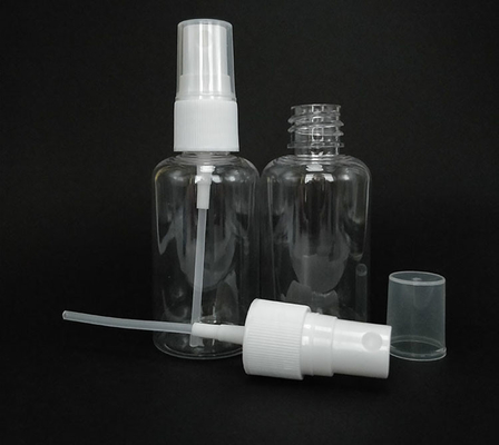 Kapasitas tinggi 100ml 120ml 150ml 200ml 250ml 500ml bening putih Amber biru PET plastik kemasan kosmetik botol semprot