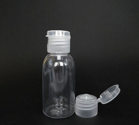 Sampel Gratis Botol Plastik PET Transparan dengan Flip Cap Botol Kosong Flip Cap Botol Krim dengan Flip Cap dengan Pasokan Pabrik
