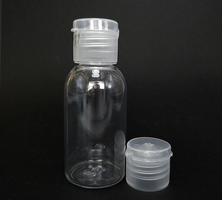 Sampel Gratis Botol Plastik PET Transparan dengan Flip Cap Botol Kosong Flip Cap Botol Krim dengan Flip Cap dengan Pasokan Pabrik