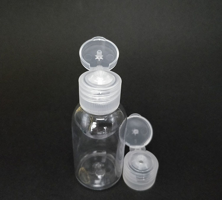 Sampel Gratis Botol Plastik PET Transparan dengan Flip Cap Botol Kosong Flip Cap Botol Krim dengan Flip Cap dengan Pasokan Pabrik